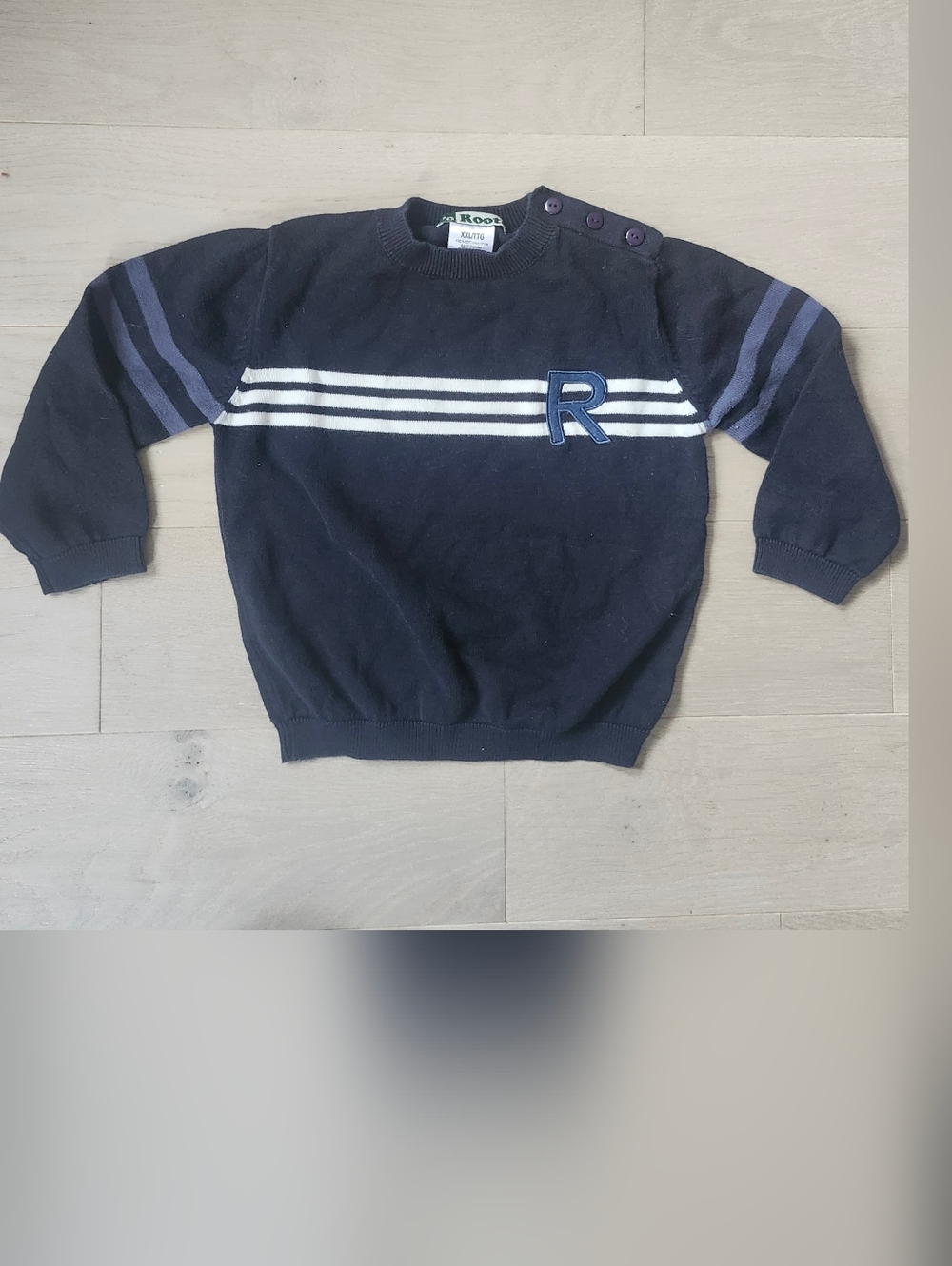 Vintage Roots Navy Knit Baby Boy Sweater XXL 18-24M